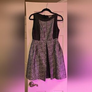 Silver and black dress